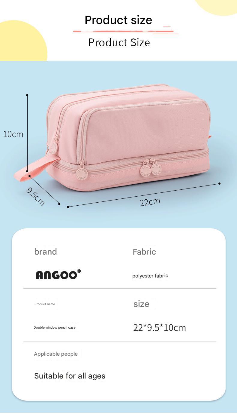 Durable black pencil box with elegant design