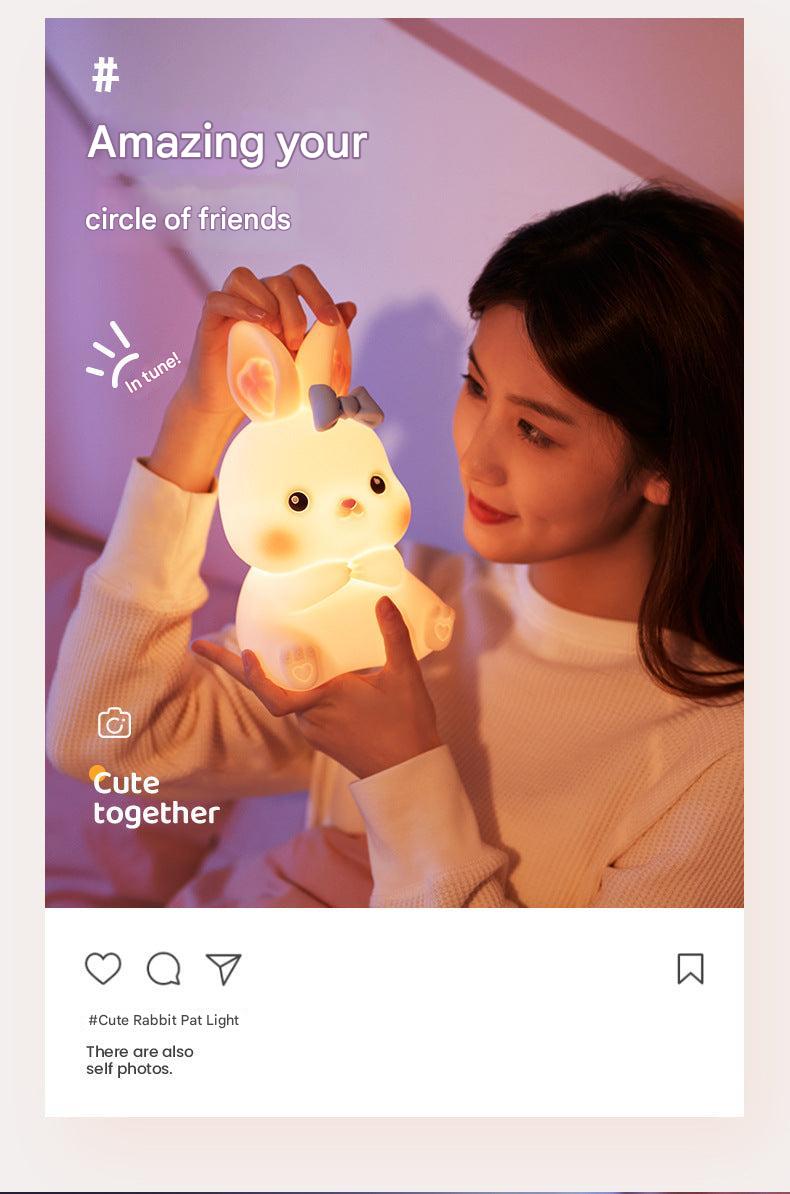 Rechargeable bunny lamp for kids