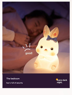 Bunny LED night light with USB charger