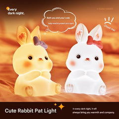 Rechargeable bunny lamp for kids