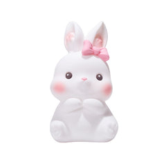 Bunny night lamp on bedside table