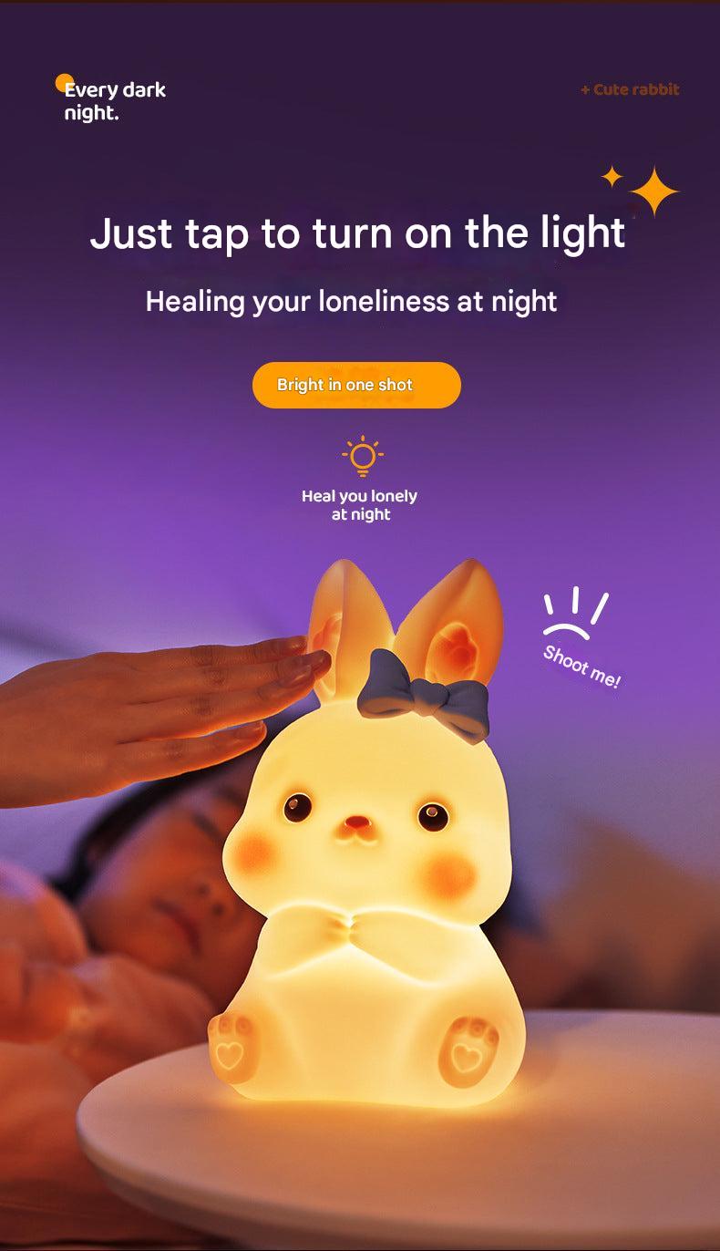 Soft silicone lamp in nursery decor