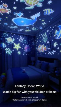 Bunny star projector with multiple light slides