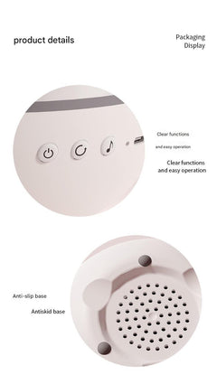 Front view of bunny star projector night light
