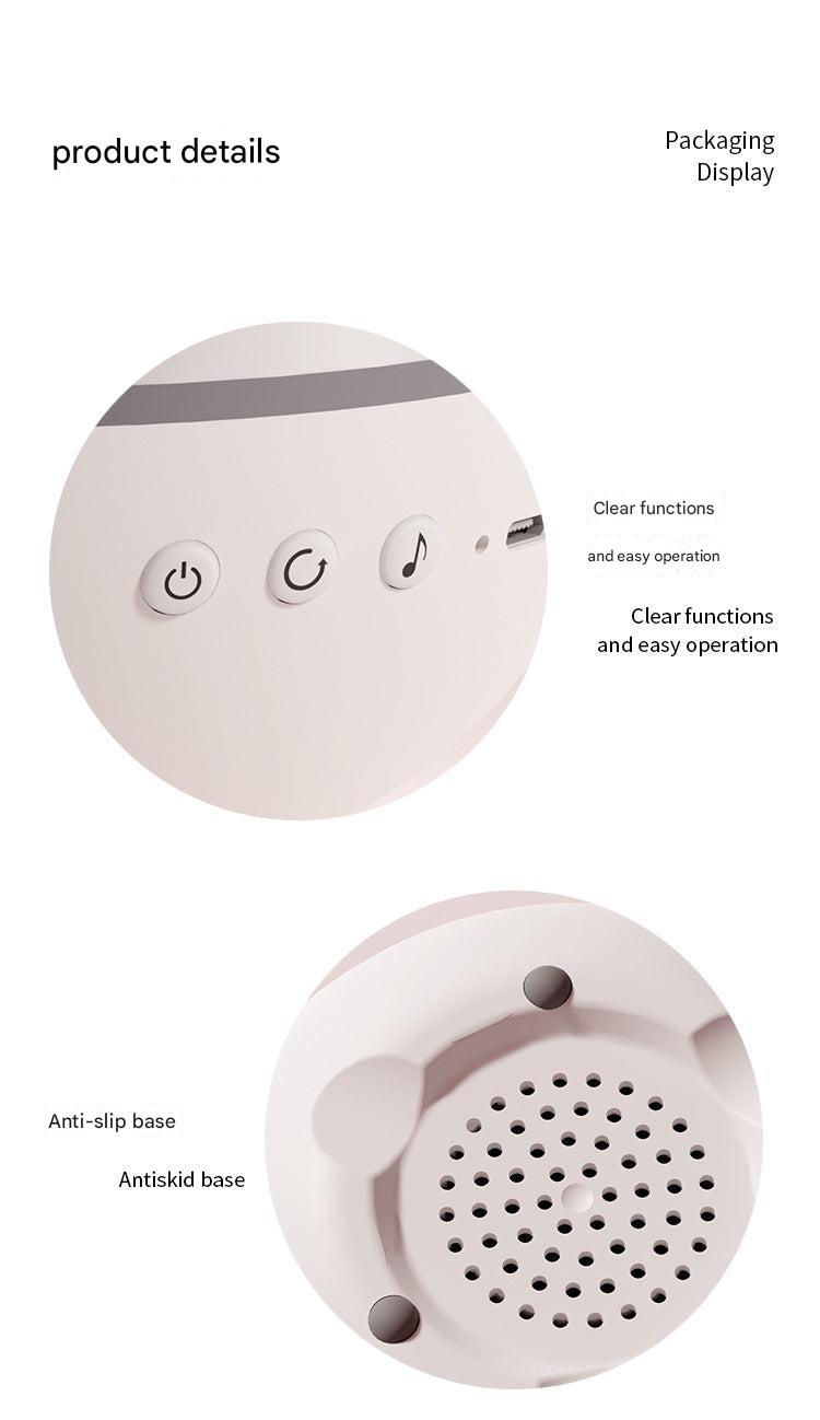 Front view of bunny star projector night light