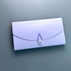 Image of A6 Compact 13-Pocket Expanding File Folder in blue