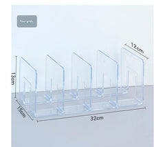 overview of a versatile clear book stand in use