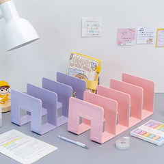 back view of clear desktop acrylic book holder