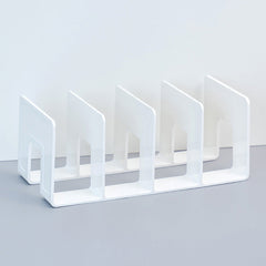 top view of acrylic desk organiser with various items