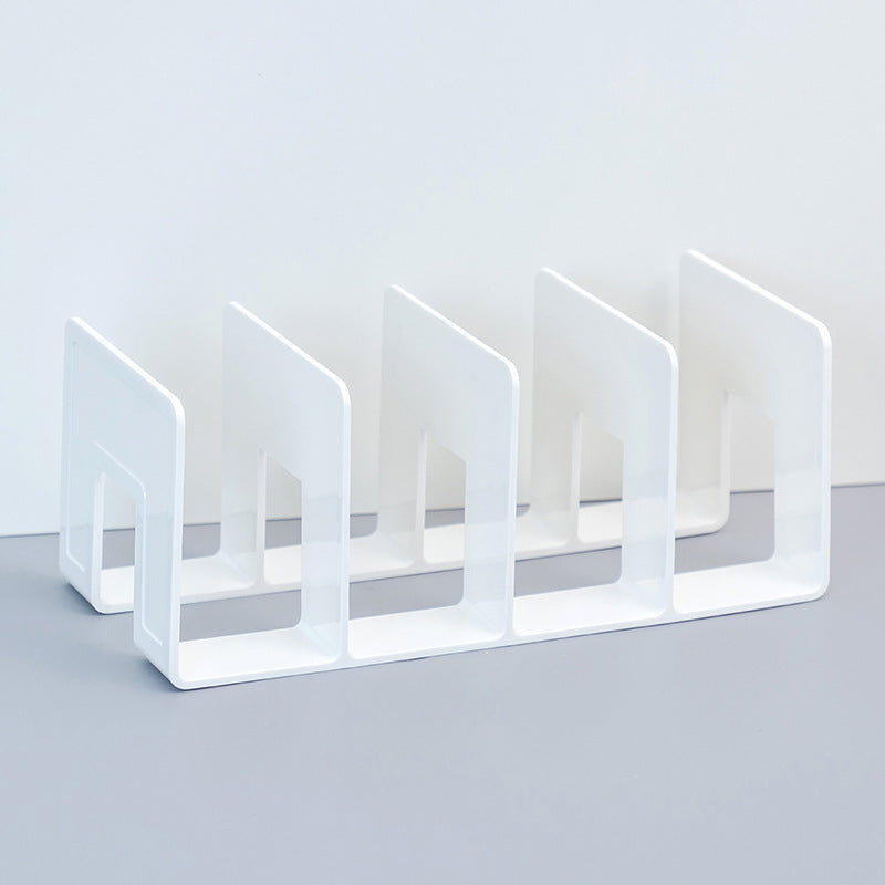 top view of acrylic desk organiser with various items