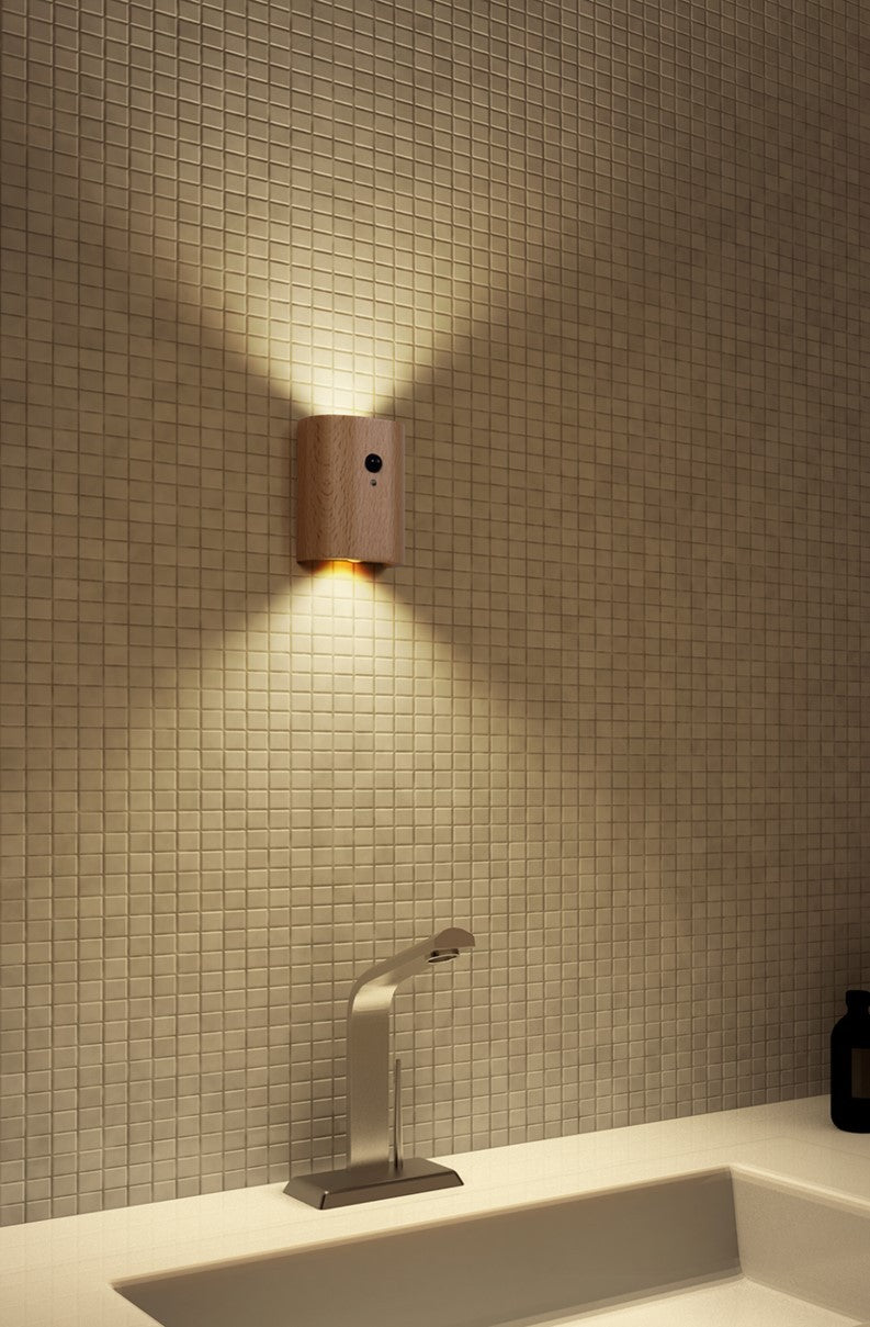 Compact design of the wood grain sensor light