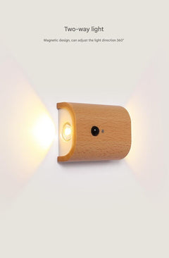 Night light lit in a stylish home setting