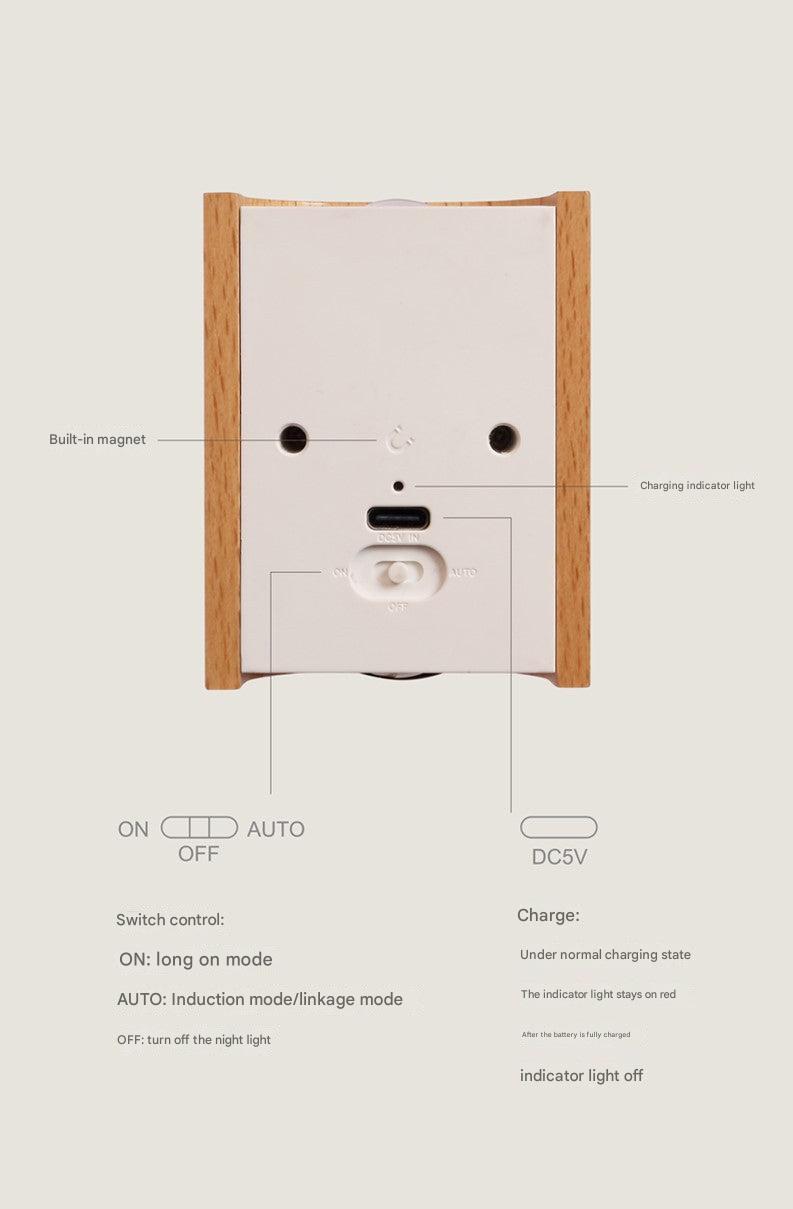 Top view of USB rechargeable night light