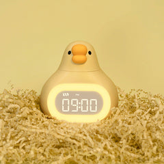 Durable plastic kids' night light alarm clock
