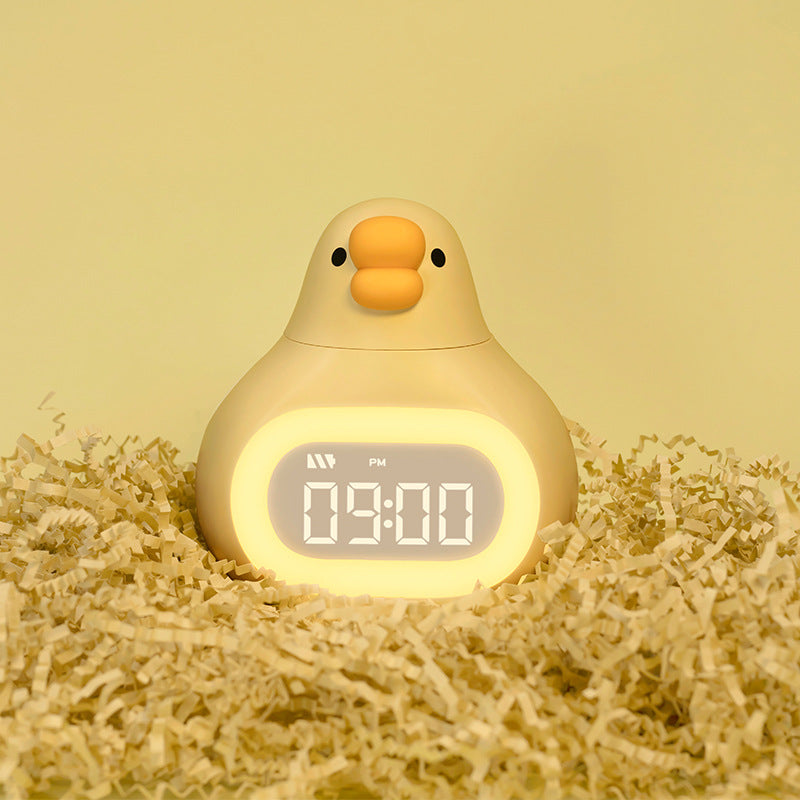 Durable plastic kids' night light alarm clock