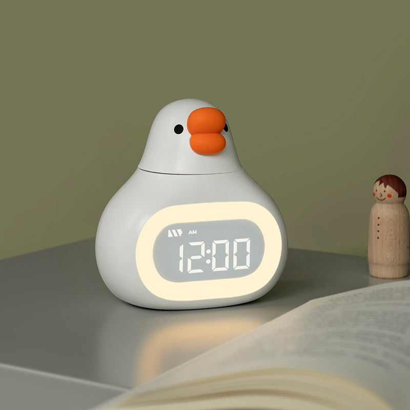 Durable plastic kids' night light alarm clock