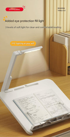 Portable adjustable reading stand for kids