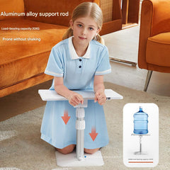 Floor standing aluminium book holder with light