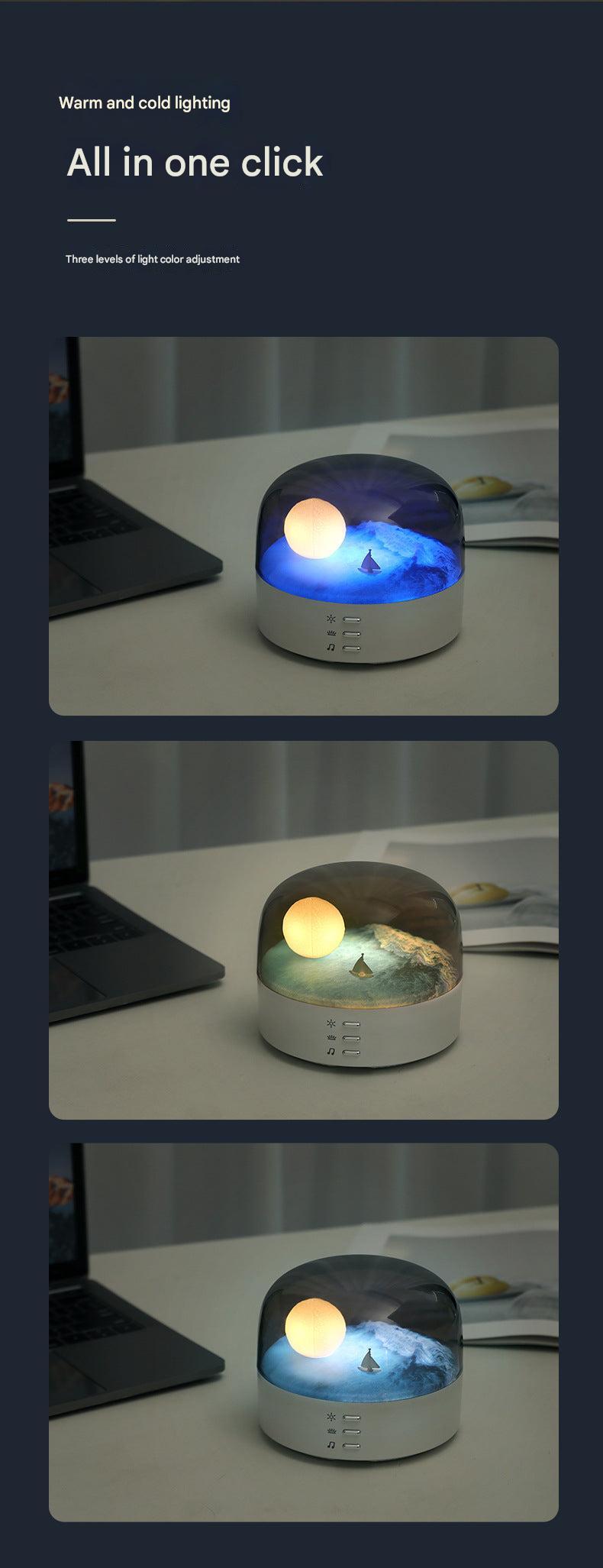 Top view of the multifunctional speaker lamp