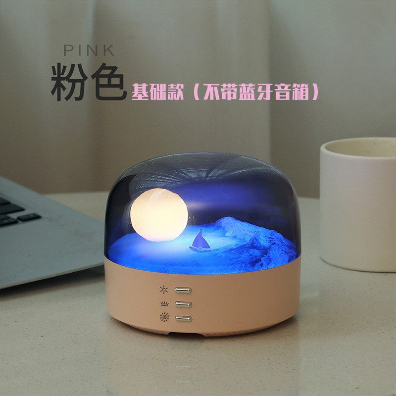 Wireless Bluetooth speaker with integrated light