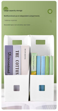 top view of compact desk organizer