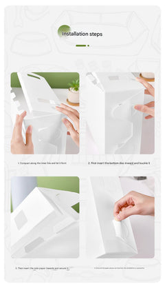 front view of simple desk organizer