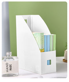 side view of ivory plastic file holder