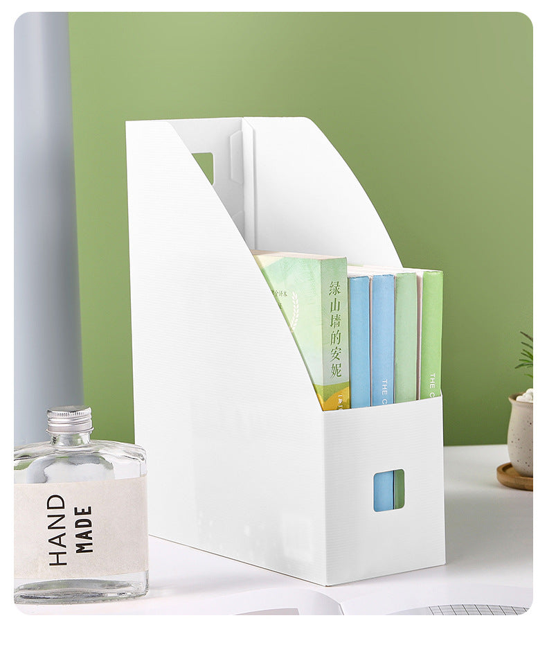 side view of ivory plastic file holder