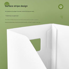 deskside view of black and ivory file holder