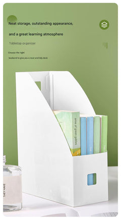 side view of ivory plastic file holder