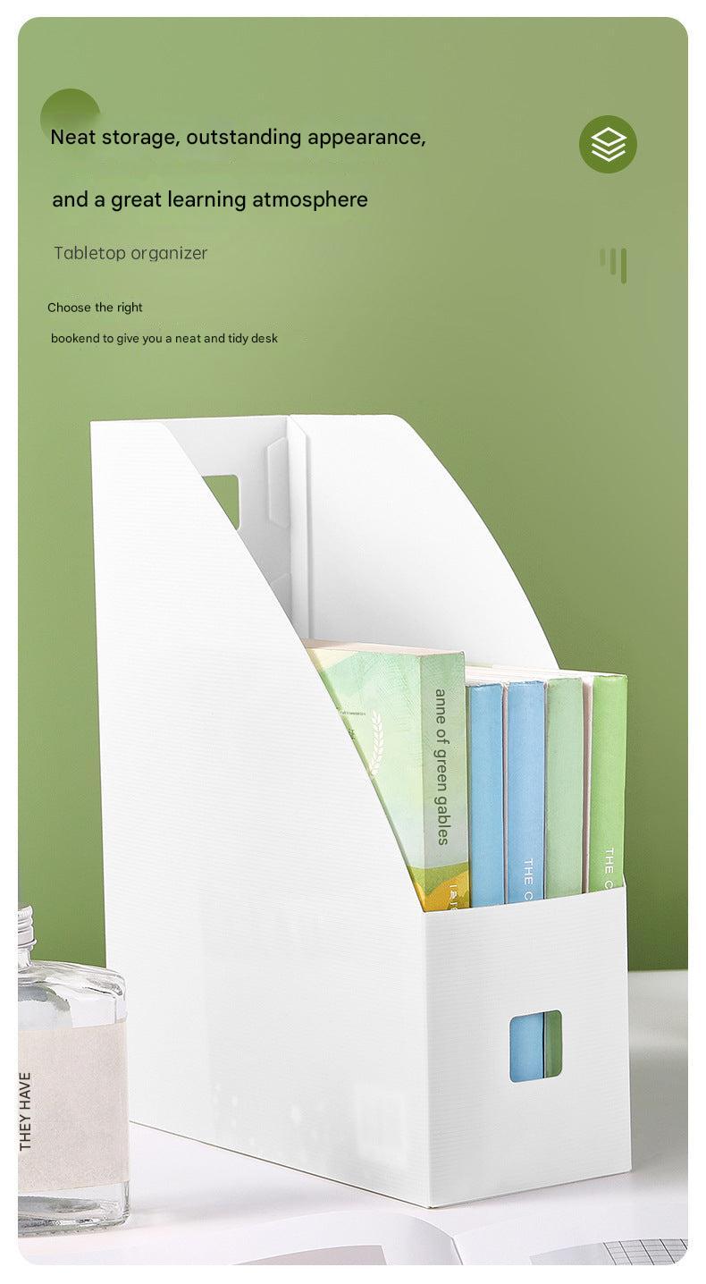 side view of ivory plastic file holder