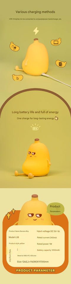 Portable night light with soft glow