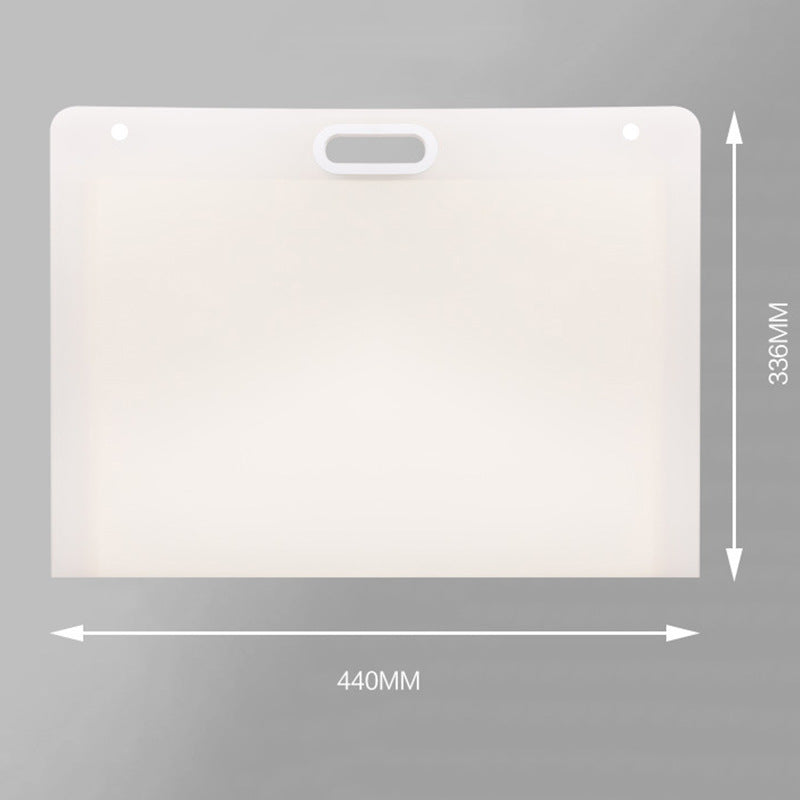 Durable art portfolio bag in white