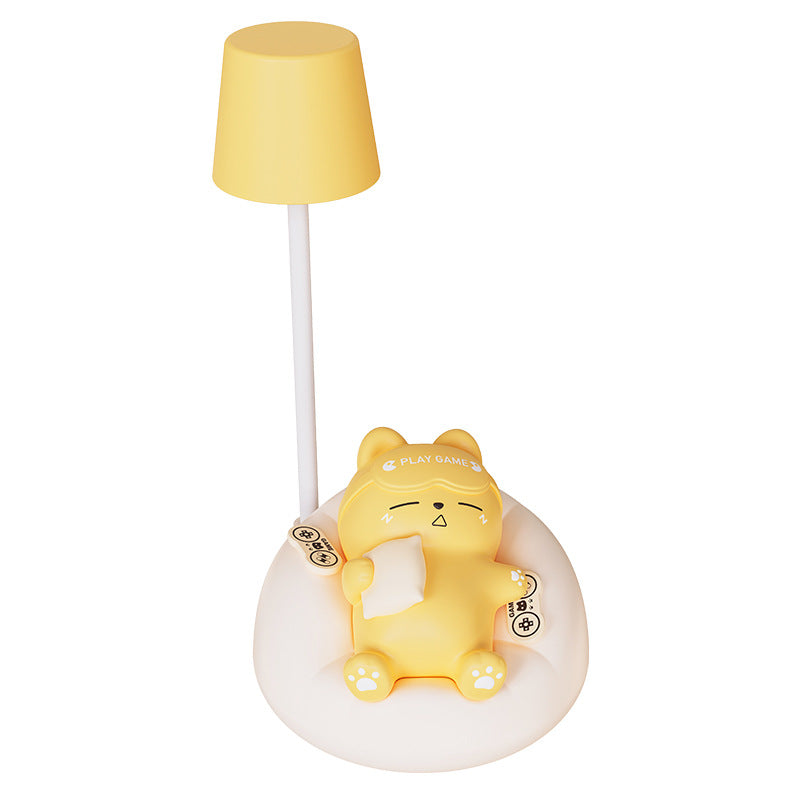 Set of cat night lamps in different colours