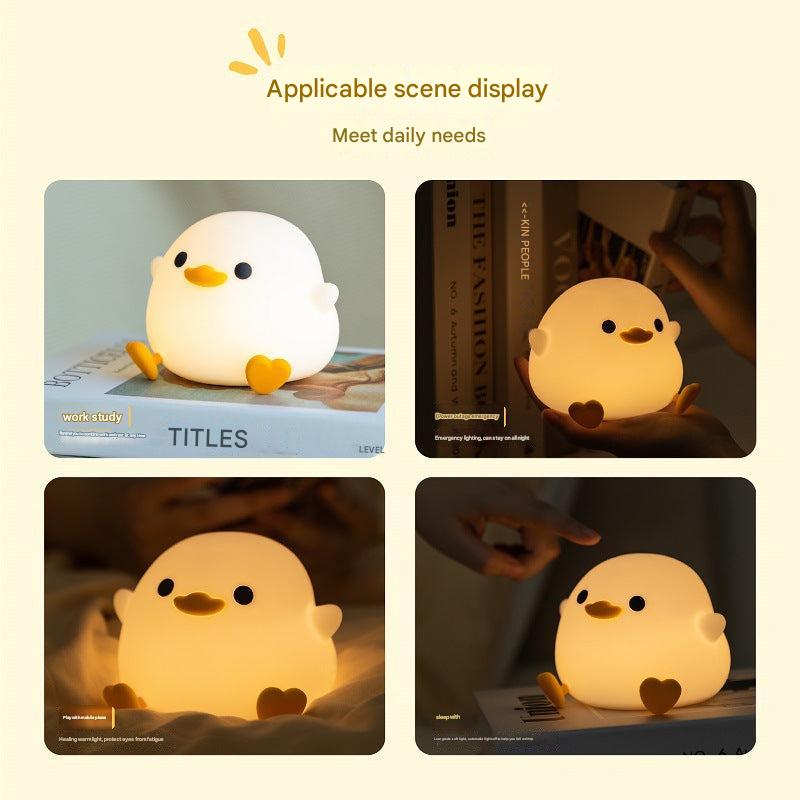 Cartoon duck lamp on bedside table - image 4