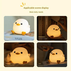 Cartoon duck lamp on bedside table - image 4