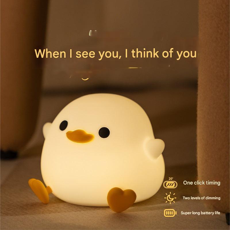 Cute duck night lamp in nursery - image 6