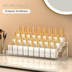 Multi-level acrylic display for nail polish