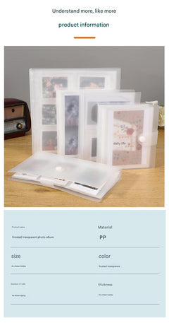 Open view of the Instant Photo Album showcasing pockets