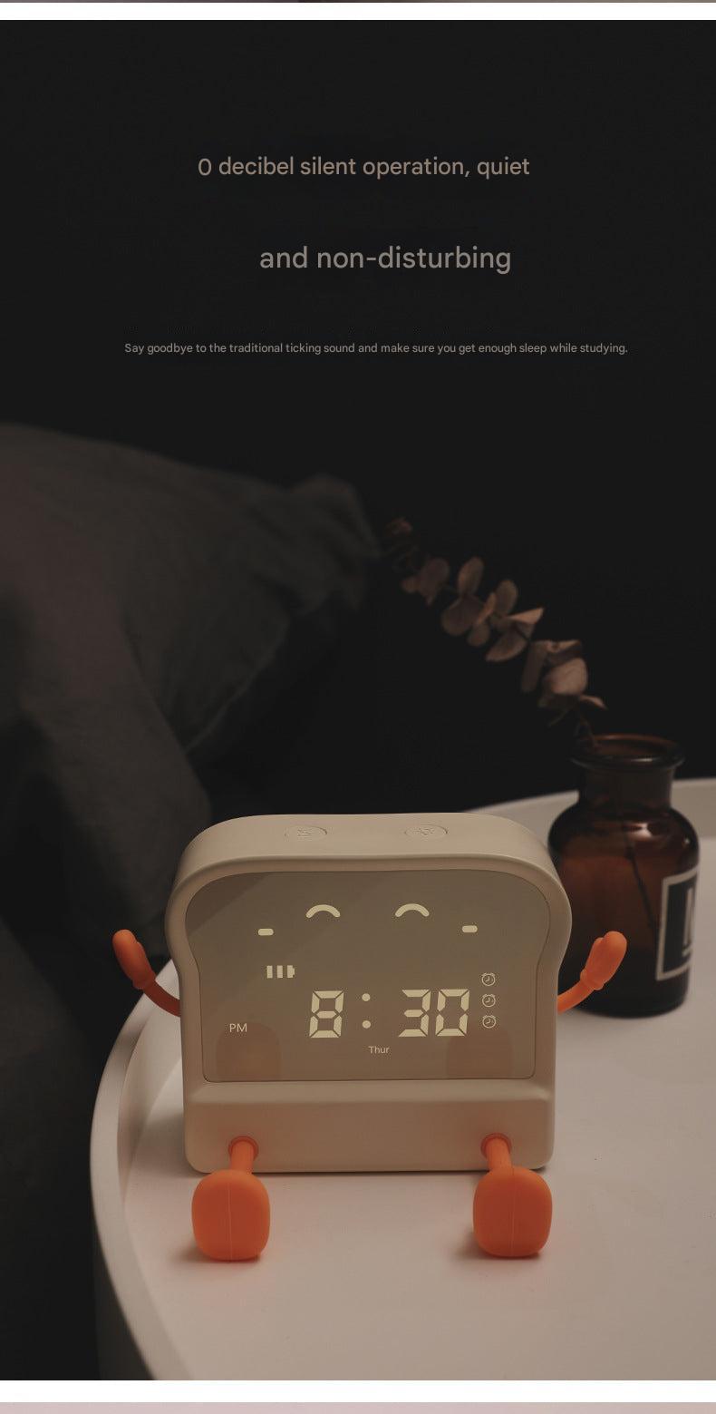 Back view of the multifunctional alarm clock