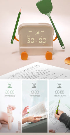 Display of the LED alarm clock's calendar feature