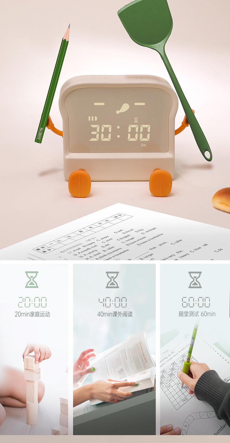 Display of the LED alarm clock's calendar feature