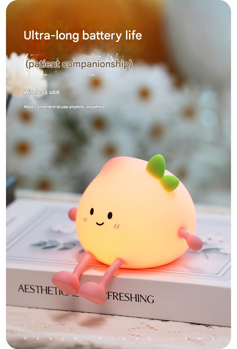 Silicone night light showcasing vibrant colours