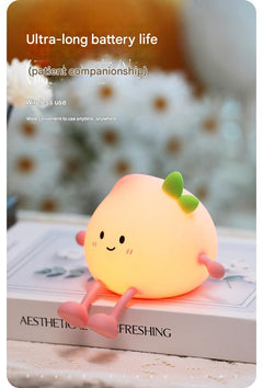 Silicone night light showcasing vibrant colours