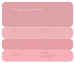Dimensions of multi-colour silicone night light displayed