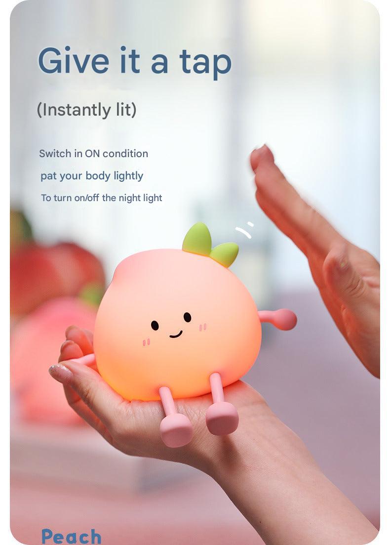 Silicone material of the night light close-up