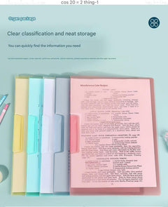 Bulk pack of colourful A4 folders