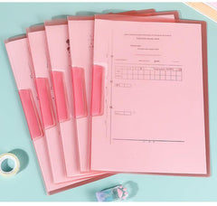 Showcasing a variety of lever arch file colours