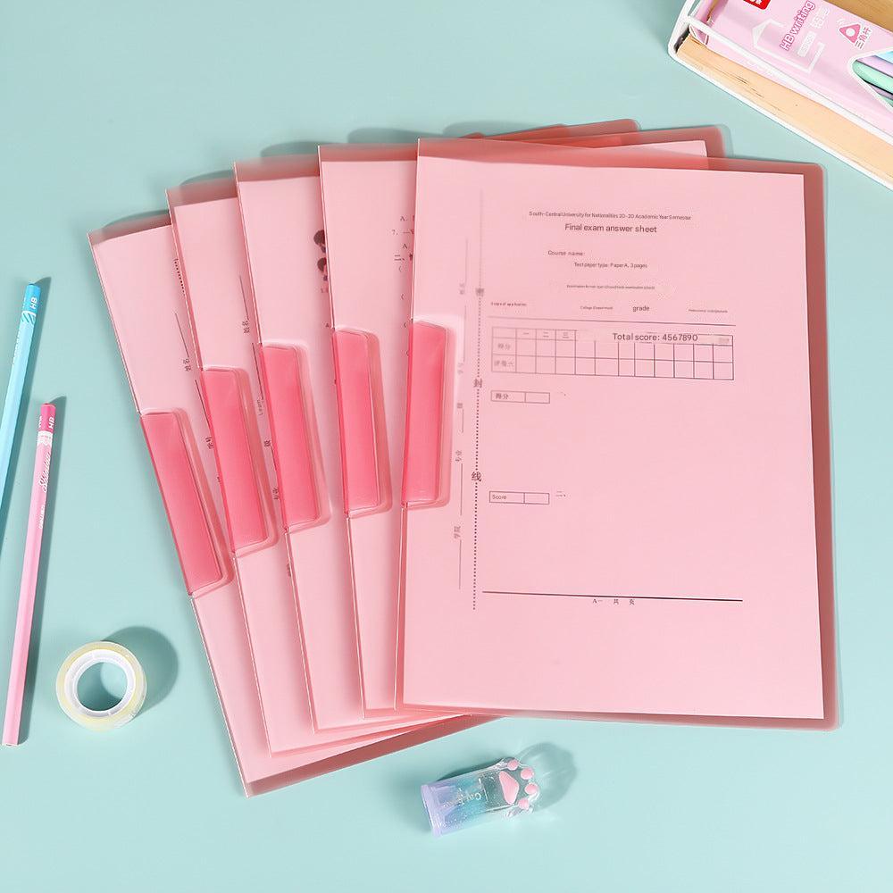 Bulk pack of colourful A4 folders