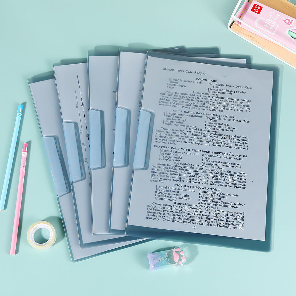 Showcasing a variety of lever arch file colours